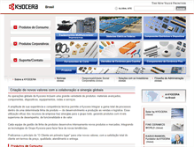Tablet Screenshot of kyocera.com.br