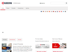 Tablet Screenshot of kyocera.ch